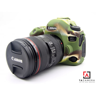 Vỏ cao su - Cover máy ảnh Canon 6Dii - 6D2 - Màu Camo