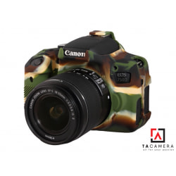 Vỏ cao su - Cover máy ảnh Canon 750D - Màu Camo