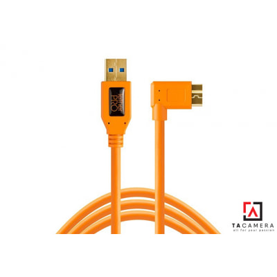 Dây TetherPro USB 3.0 To Micro-B Right Angle -  Màu Cam - Dài 4,6m
