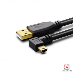 Dây Cáp USB 2.0 To Mini-B 5-Pin - Chụp Ảnh Flatlay Bằng Liveview - Dài 5m - Right Angle