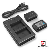 Combo 2Pin 1Sạc Đôi RAVPOWER Cổng USB Cho Sony NP-FW50 1100mAh - BH 15 Tháng
