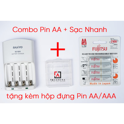 Combo Pin AA Fujitsu + Sạc Nhanh