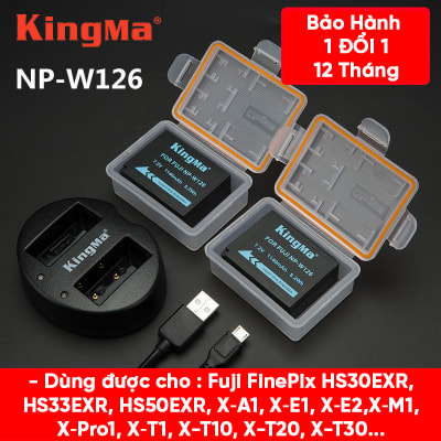 Pin - Sạc KingMa Cho Fuji NP-W126 1140mAh