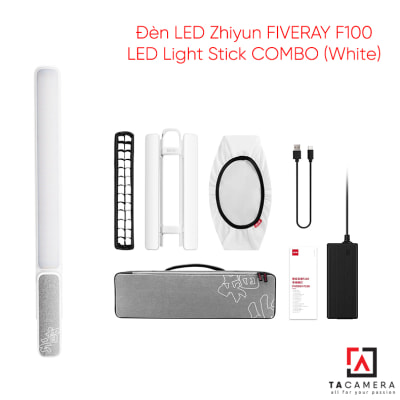 Đèn LED Zhiyun Fiveray F100 LED Light Stick - 100w - Combo -  White