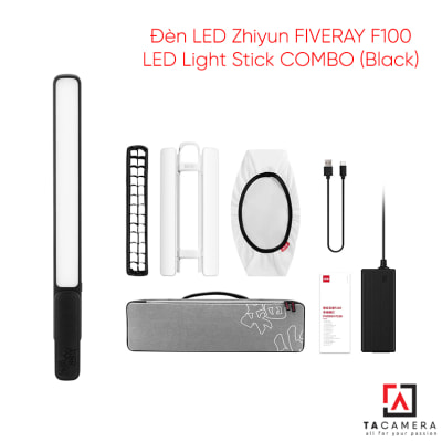 Đèn LED Zhiyun Fiveray F100 LED Light Stick - 100w - Combo - Black