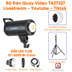 Bộ Đèn Quay Video - Livestream - Youtube - Tiktok TA27327 (LED ET-200S Bi-Color)