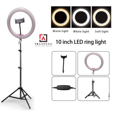 Đèn LED Ring Light 26cm - Tặng Kèm Chân Đèn