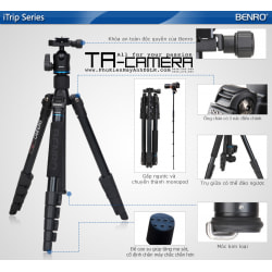 Chân máy ảnh Tripod & Monopod 2in1 Benro iTrip IT25