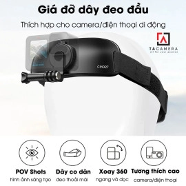 Đai Đội Đầu Gắn Action Camera Và Điện Thoại Ulanzi CM027 Go Quick II Hỗ Trợ Quay POV Tiện Lợi