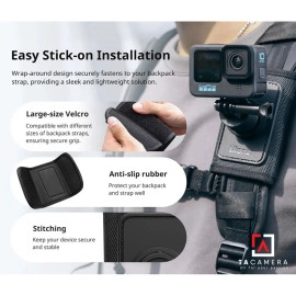 Giá Đỡ Ba Lô Tháo Nhanh Từ Tính Cho Action Camera - Ulanzi CO62 Go Quick II