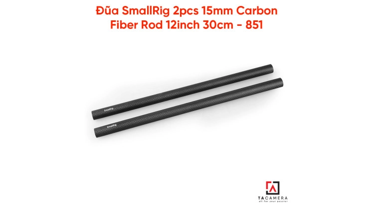 Đũa SmallRig 2pcs 15mm Carbon Fiber Rod 12inch 30cm - 851