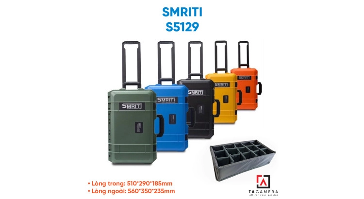 Vali Chống Sốc - Chống Nước Smriti S5129 Đựng Thiết Bị Quay Phim, Chụp Ảnh, Đồ Cá Nhân - Loại Nhỏ