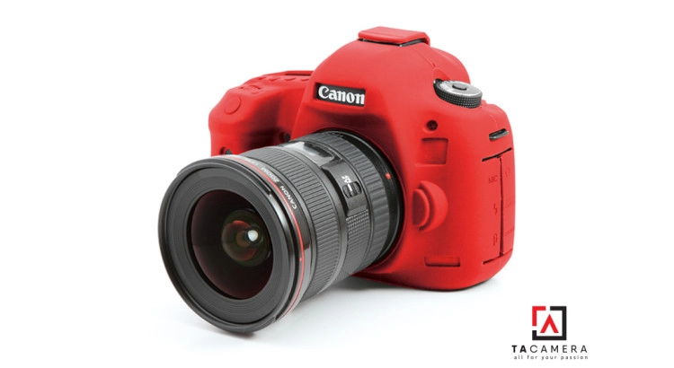 Vỏ cao su - Cover máy ảnh Canon 5DIII - 5Ds - 5Dr - Màu Đỏ