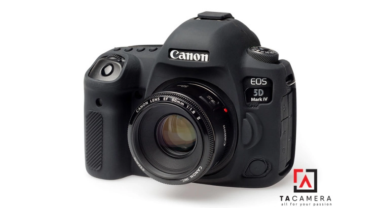 Vỏ cao su - Cover máy ảnh Canon 5DIV / 5D4 - Màu Đen