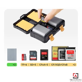 Hộp Đựng Pin Máy Ảnh + Thẻ Nhớ Chính Hãng FB