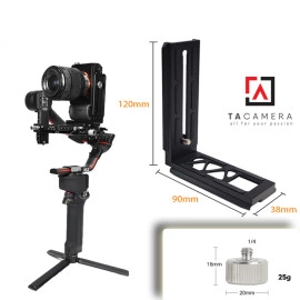 L Plate Hỗ Trợ Quay Khung Đứng Gimbal DJI Ronin RS2 RSC2 RS3 S SC