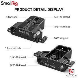 Đế Đũa - Plate SmallRig Baseplate with Dual 15mm Rod Clamp NRUS1 – 1674