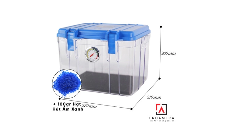 Thùng Chống Ẩm Máy Ảnh EIRMAI R10 12L + 100Gr Hạt Hút Ẩm Xanh Cao Cấp