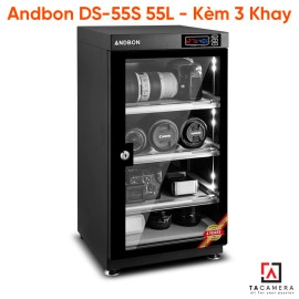 Tủ Chống Ẩm Máy Ảnh Andbon DS-55S 55L - Kèm 3 Khay