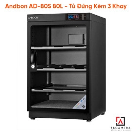 Tủ Chống Ẩm Máy Ảnh Andbon AD-80S 80L - Tủ Đứng Kèm 3 Khay