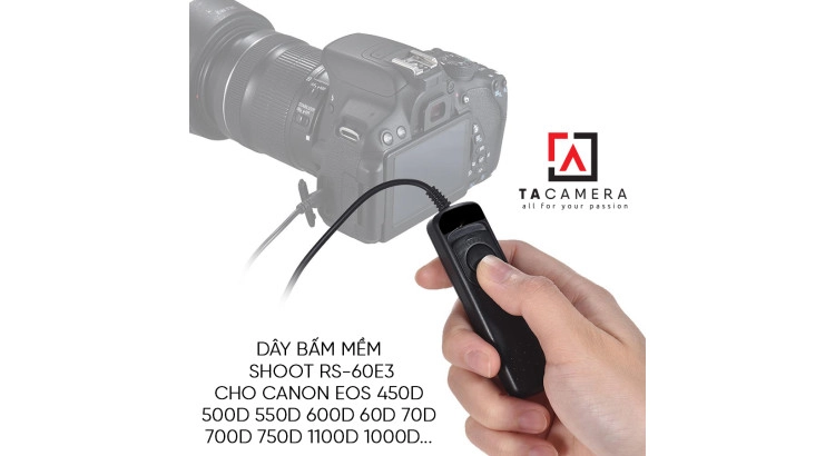 Dây bấm mềm máy ảnh for Canon RS-60E3