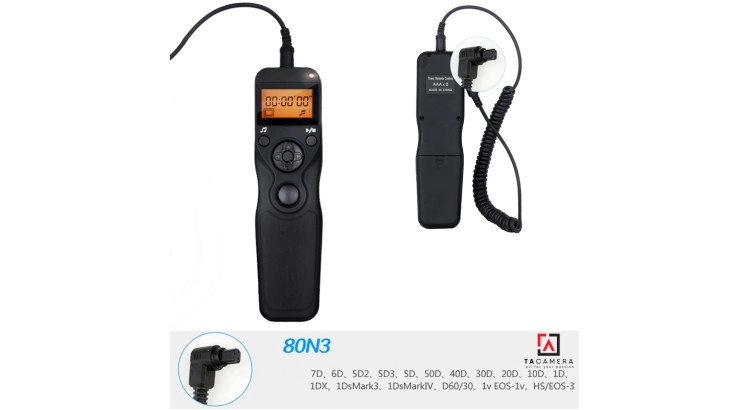 Dây Bấm Mềm Máy Ảnh Có LCD for Canon RS-80N3