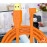 Dây Cáp USB 2.0 To Micro-B 5-Pin - Chụp Ảnh Flatlay Bằng Liveview - Màu Cam - Dài 5m - Right Angle