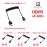Dây Cáp HDMI To Mini HDMI (A - C) 4K 60Hz Dây Xoắn - 120cm