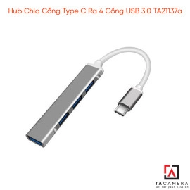 Hub Chia Cổng Type C Ra 4 Cổng USB 3.0 TA21137a..