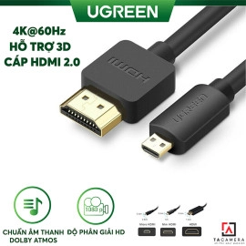 Dây Cáp Ugreen HDMI To Micro HDMI (A - D) 4K - 3m ..