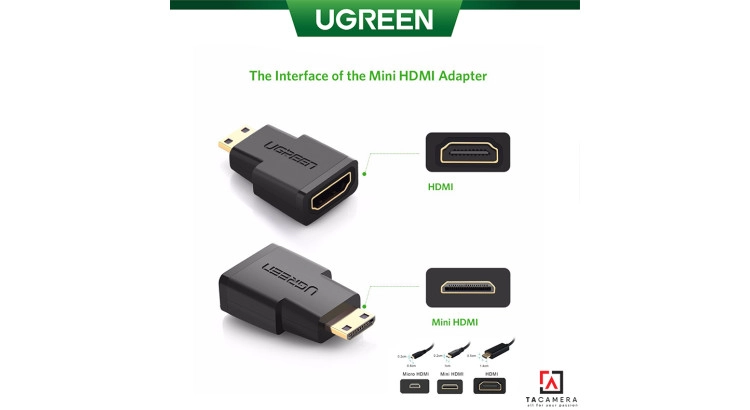 Đầu Chuyển Đổi Mini HDMI Sang HDMI - Ugreen 20101
