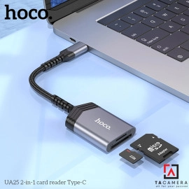 Đầu Đọc Thẻ Nhớ Cho Điện Thoại - OTG Hoco UA25 Đọc Thẻ SD/TF - Cổng Type-C