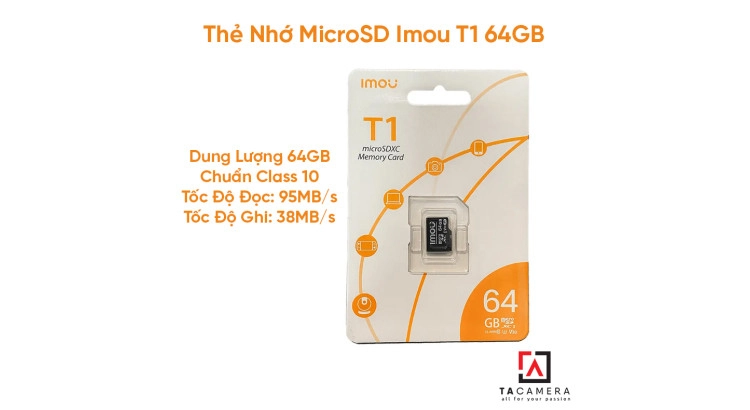 Thẻ Nhớ MicroSD Imou T1 64GB