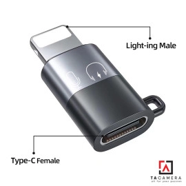 Đầu Chuyển Đổi Cổng Type-C Sang Lightning - Hỗ Trợ Mic Thu Âm