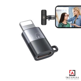 Đầu Chuyển Đổi Cổng Type-C Sang Lightning - Hỗ Trợ Mic Thu Âm