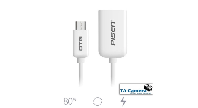 Cáp OTG Pisen - Chuyển Hình Từ Máy Ảnh Sang Điện Thoại Android -  Micro USB