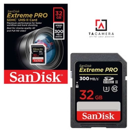 Thẻ Nhớ SDXC SanDisk Extreme Pro UHS-II U3 32GB 300MB/s (BH 24T)