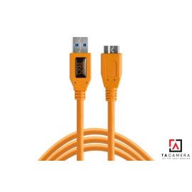 Dây TetherPro USB 3.0 To Micro-B - Kết Nối Máy Ảnh Và Máy Tính - Laptop - PC - Macbook - iMac - Màu Cam - Dài 4,6m