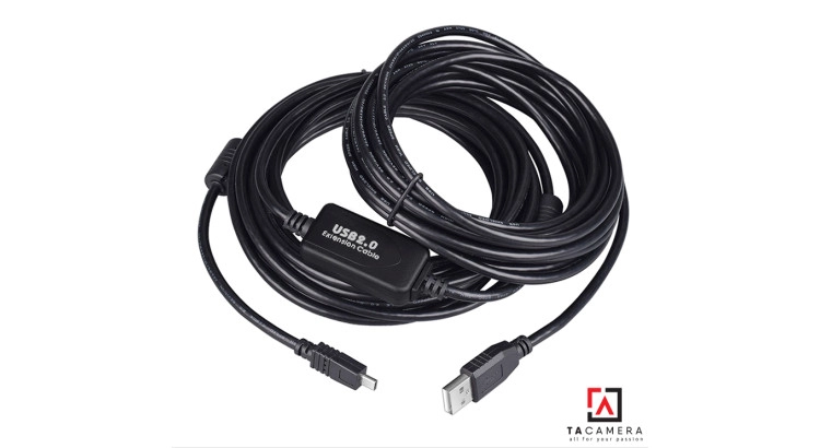 Dây Cáp USB 2.0 To Mini-B 8-Pin - Chụp Ảnh Flatlay Bằng Liveview - Dài 10m