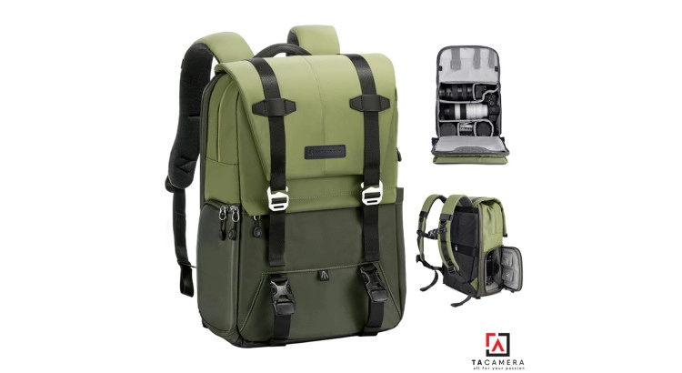 Balo Máy Ảnh KF KF13.087 V2 Xanh Lá 20L
