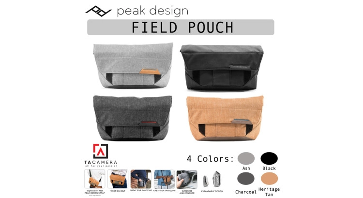 Túi Peak Design Field Pouch Accessory Bag (Black/Ash/Charcoal/Tan)