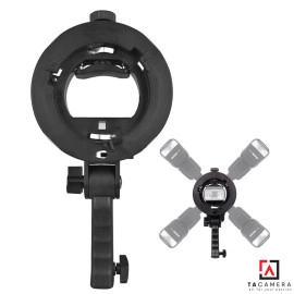 Smart Adapter S Shape - Ngàm Đa Năng Cho Đèn Speedlight