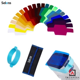 Gel Filters - Bộ Gel 20 Màu Cho Đèn Speedlite - Chính Hãng Selens