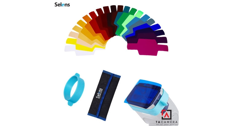 Gel Filters - Bộ Gel 20 Màu Cho Đèn Speedlite - Chính Hãng Selens