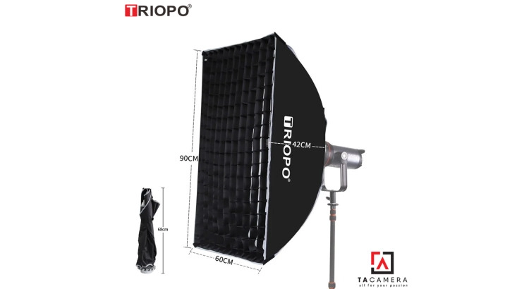 Softbox Thao Tác Nhanh Triopo 60x90cm - Kèm Tổ Ong