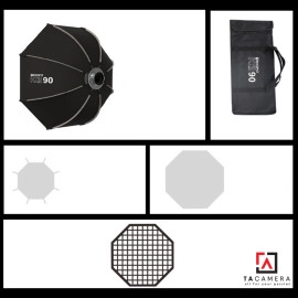 Softbox Bát Giác Thao Tác Nhanh Triopo K3-65 - 65cm Kèm Tổ Ong