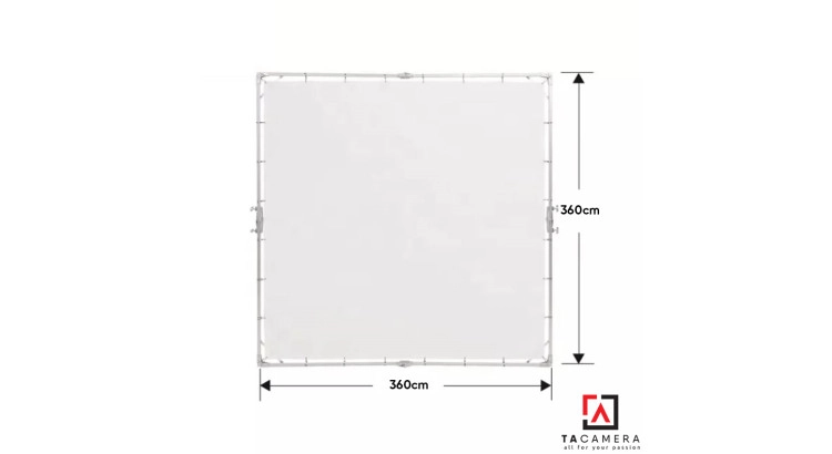 Bộ Khung Tản Sáng Frame Scrim Diffuser 360x360cm HD360 - Chưa Bao Gồm Chân