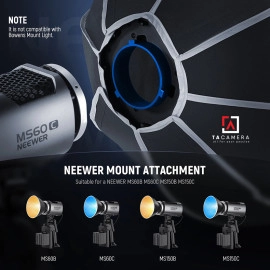 Neewer Mount - Tản Sáng Softbox Octagonal NS4P 50cm Thao Tác Nhanh Kèm Tổ Ong