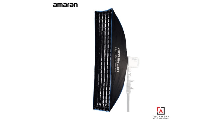 Bowen Mount Softbox Amaran Light Box 30x120 - Thao Tác Nhanh Kèm Tổ Ong - 30x120cm
