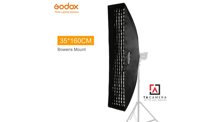 Bowen Mount Softbox Godox 35x160cm Tổ Ong